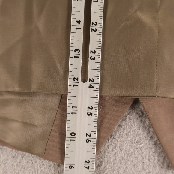Mens Vest 2XL 52R Tan Beige Twill Dress Waistcoat Hand Tailored Polyester - Picture 5 of 7